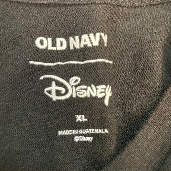 Disney Mickey Mouse Trick or Treat Halloween T-Shirt Black XL Old Navy Glow - Picture 3 of 7